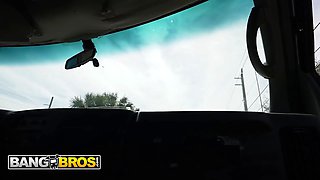Bangbros - college hotty Annie Archer boards the pound bus and gets banged for the right price