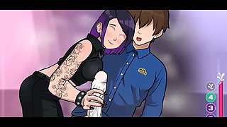Wild hermaphrodite cartoon adventures with Loveskysan69real