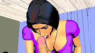 Aj mene apni sexy bhabi ku bed per choda