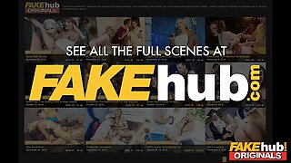 Fakehub - hot young scientist finds out a universe where time runs rearwards so examines a Big Cock to an explosive squirting ejaculation before taking a reverse facial - space cab