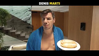 Daddy4k. lean dark haired can't swim, but can blow and hop on huge daddy's cock