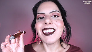 Relax and Enjoy This Beautiful Show - Cigar and Brown Lipstick