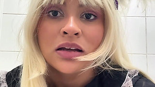 Public Toilet Farts at Cosplay Con - Gassy BBW in Cosplay