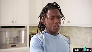 BIG BLACK COCK stepson impregnated his mom stepmom