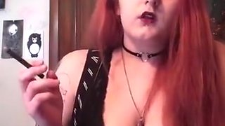 Verified Amateurs - Goth Slut Smokes Topless