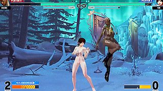 Dolores in a naked mod for The King of Fighters XV brings the fun to the game