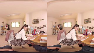 Warming Up My Virgin Tutor Part 1 - Slutty Asian Schoolgirl Hardcore