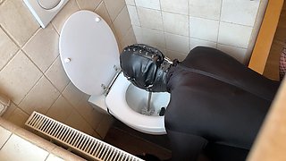 Golden Shower on Toilet Slave POV (208)