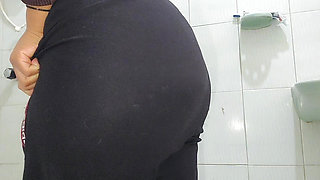 Young Pretty Indian Woman Shows off Her Big Ass and Hairy Pussy