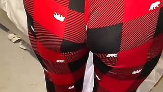 Melove Sexy Butt In Tight Red & Black Pants