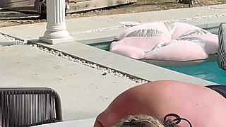 POV - Behind the Scene with Fat Tits Santana Ayo