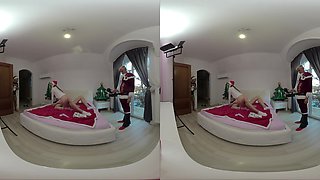 Catherine Knight Christmas Vr Part Two - Santa's Sneaky Wife In Massive Cock Gangbang