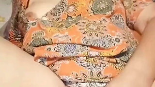Horny Wife Masturbates Wet Pussy to Orgasm
