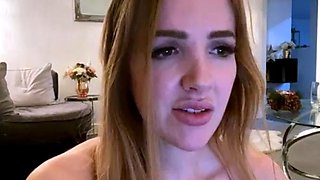 Big boob brunette masturbates on webcam