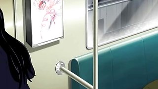 Hentai coed hot fucked and creampie in the train