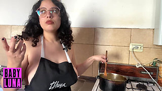 Cooking with Little Clothing