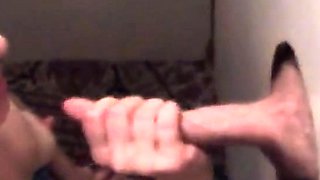 Glory Hole Surprise: Amateur Facial and Premature Cum