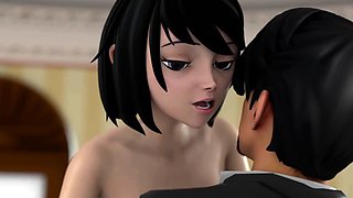 Dad Fucks Sexy Stepdaughter - 3D Hentai Animation