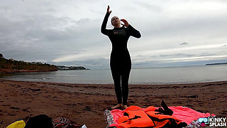 Strapped Tight & Floating Free - Sexy Wetsuit Life Jacket Test