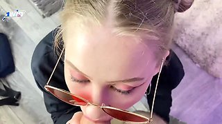 Step Sis sucks my throbbing dick