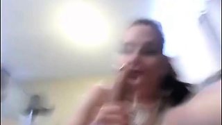 Babysitter Deepthroats on Webcam