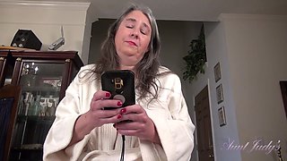 Your Step-Auntie Grace Catches You with Porn, Gives You The Real Thing Instead