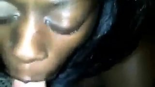 Ebony African Teen Blow white dick