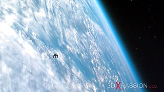 Galaxy girls video with pin-up model from 3DXPassion