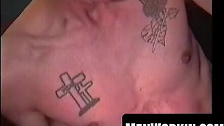 Ultra-kinky lad Tim faps his gherkin wild when solo