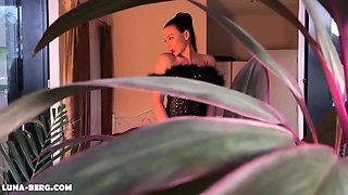 Verified Amateurs In Gardener Watches Alternative Milf Through The Window: Blowjob, Hard Sex And Cum In Mouth