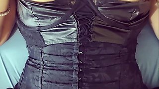 Gothic Girl Is Hot Right Now and Touches Her Huge Natural Tits with Brown Nipples