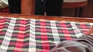 Desi Housewife Changing Panty in From of Her Lover