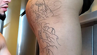 Asian College Girl First Sex on a Kitchen Table