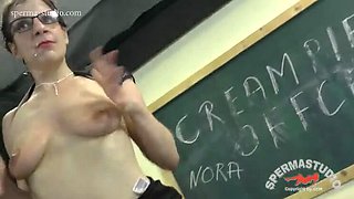 Hot Secretary Nora Takes Cum & Creampie - Sperma-Studios Short