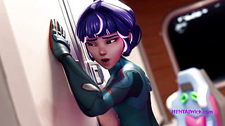 Hardcore Pussy Eating for My Lesbian Girlfriend - 3D Sex Anime