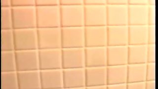 Freaking hot chick gives some good sex to Rocco in bathroom