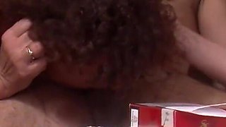 3some bang with nasty mature blonde and brunette. Mouth ending