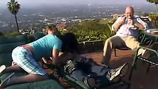 Hot young wife gets fucked in front of her old husband...F70