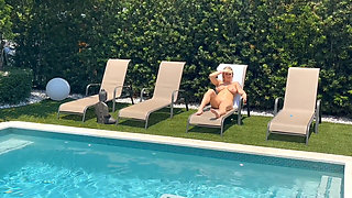 Dvp Tag Teaming a Sexy Blond MILF From the Pool