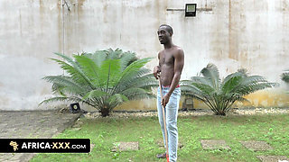 Precious gives in to temptation with the gardener