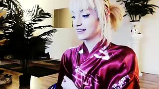 Curly Blonde Teen Records Solo Dildo Masturbation More at