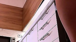 Amazingly Beautiful Hot and Horny Girl Does a Full Striptease to Show Her Tight Shaved Pussy and Naked Ass
