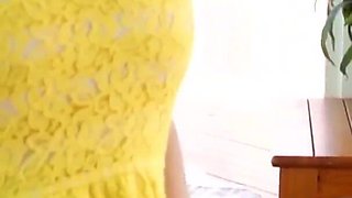 Melody Jordan busty wife sucks and fucks cock to get her creampie