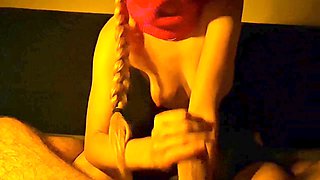 Amateur handjob and blowjob with a big cumshot for Shamelessfriends