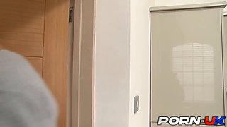 UK Stepdad Cums on Ella Hughes Hairy Pussy After Drilling It