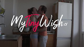 MyTinyWish - Slender doll ass-fucked on mattress
