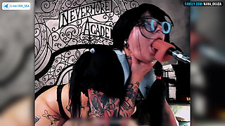 Wednesday Addams passionately sucks and squirts.