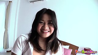 All natural Thai whore lets foreign guy use her holes