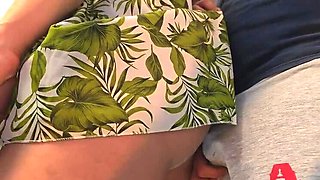 Public Bus Sex: Stranger Gropes Teen Under Skirt & Fills Her Pussy With Thick Cum