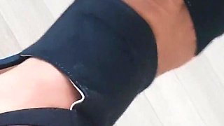Tanned pantyhose for Mr Brent.